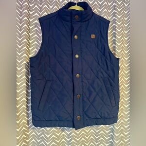 Janie and Jack | Quilted Navy Vest, Size 5-6y